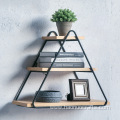 wrought iron triangular creative hanging decorative rack